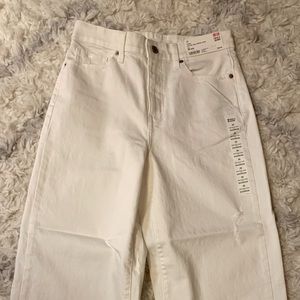 New Uniqlo women’s high rise wide cropped jeans